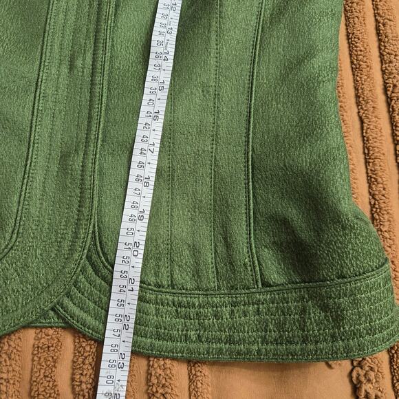 Albert Nipon Womens Vintage 90s Y2K Twee Green Tailored Wool Silk Blend Blazer 4 - Picture 10 of 10